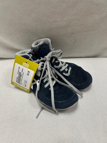 Used Asics Wrestling Shoes Navy Blue Youth 13.0 11490-S000278864