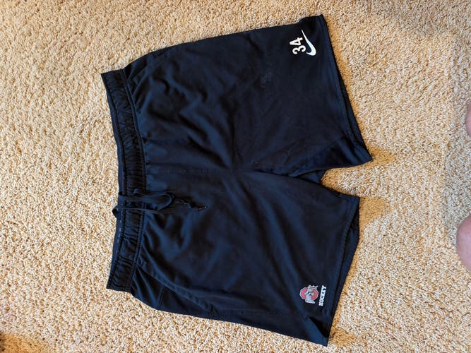 Nike Ohio State Buckeyes Hockey Shorts – Men’s Large – Black
