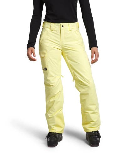 The North Face Freedom Ski Pants Women Medium Yellow Insulated Waterproof JZZ270