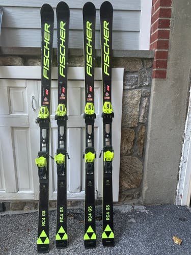 Couple of 2023 Fischer 178 cm Racing RC4 WC GSJ Skis With Bindings (Used)