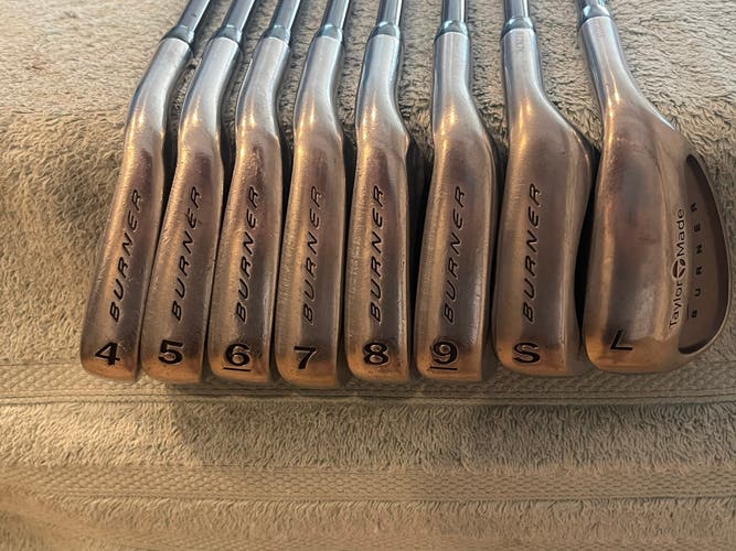 Men's Taylormade burner LCG Bubble shaft iron set 4-9,SW,LW