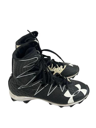 Used Under Armour HIGHLIGHT RM Jr FB Cleats Black And White Junior 03 11692-S000159456