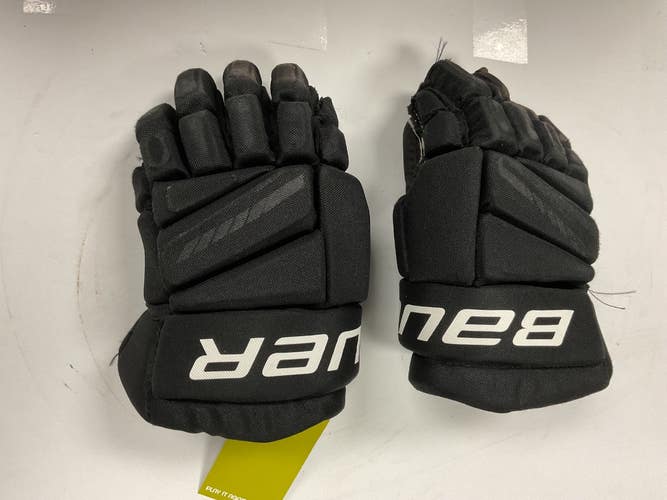 Used Bauer JR GLOVES Junior Gloves Black 12" 11855-S000212262