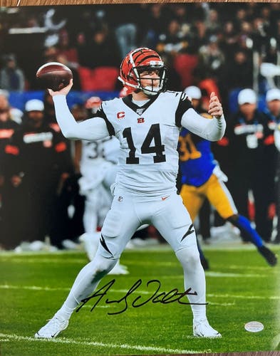Andy Dalton Autographed Signed 11x14 Photo Cincinnati Bengals NFL GTSM COA #14