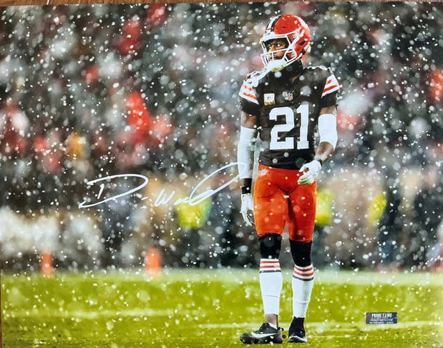 Denzel Ward Autographed Signed 11x14 Photo Cleveland Browns NFL Prime Time COA