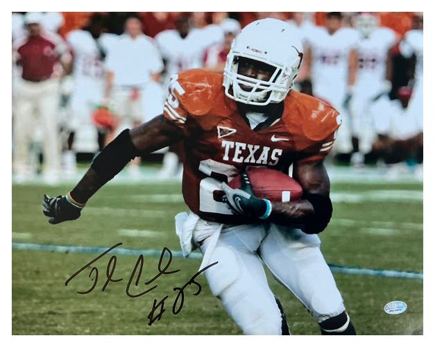 Jamaal Charles Autographed Signed 11x14 Photo Texas Longhorns NFL GTSM COA #25