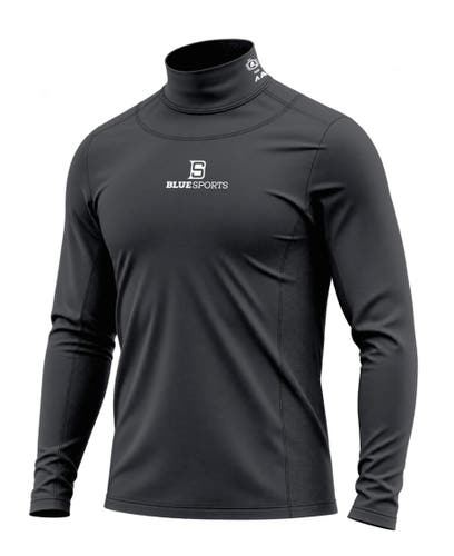 Blue Sports Cut Resistant Neck Guard Long Sleeve Shirt, Senior Small (New)