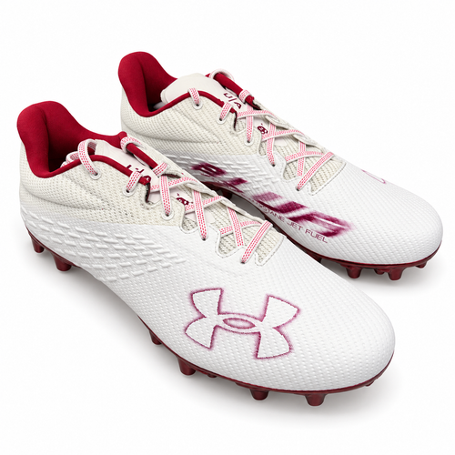 Under Armour Team Blur Smoke MC Football Cleats US 13 White and Red - Red Sole New Box
