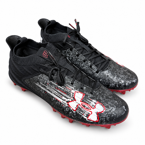 Under Armour TM Blur 2.0 Suede MC Football Cleats US 11.5 Black and Red New Box
