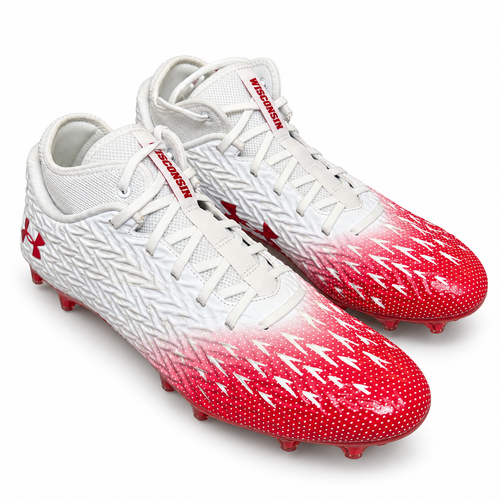Under Armour TM Spotlight Clone 4.0 MC N Football Cleats US 11.5 White and Red New Box