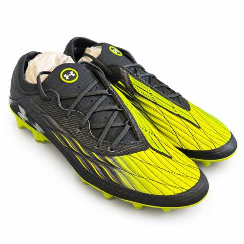 Under Armour Magnetico Elite 4 FG Soccer Cleats US 10.5 Black/Neon Yellow New Box