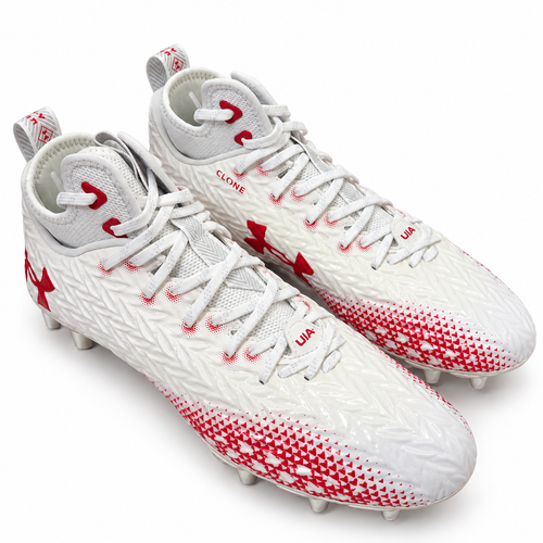 Under Armour TM Spotlight Clone 3.0 N Football Cleats US 12.5 White and Red New Box