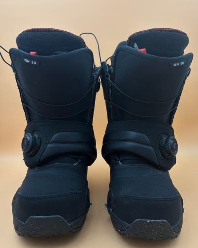 Men's Size M 10.0 (W 11.0) Burton Ion Snowboard Boots Stiff Flex All Mountain (Used)