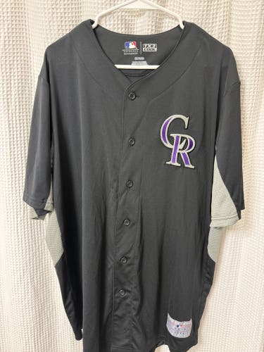 Black XL Men's Colorado Rockies Jersey (Used)
