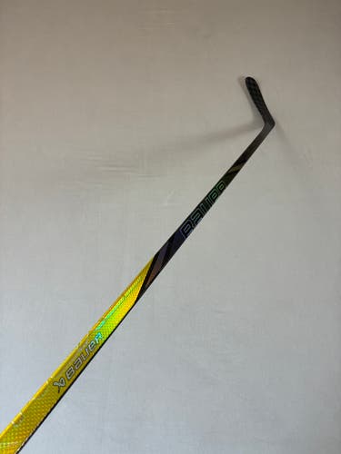 Used 87 Flex P92M Senior Bauer Nexus Tracer Left Hand Pro Stock Hockey Stick - Gold