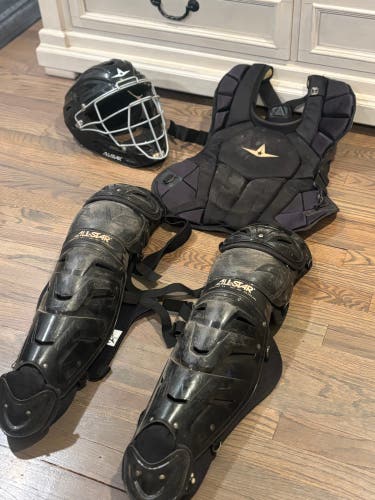 Black All Star System 7 Catcher's Set (Used)