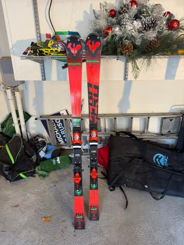 Men's Rossignol Hero FIS SL Pro 165 cm Racing Skis With Bindings Max Din 18 (Used)