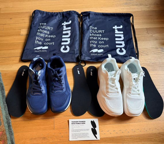 Cuurt Muuv Men's Size 13.0 (W 14.0) Shoes (New) Two Pair White & Blue