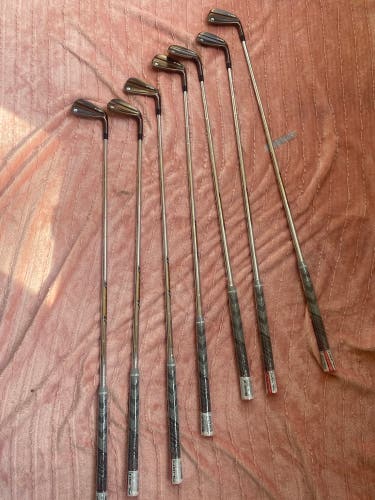 Men's 2025 TaylorMade P-790 Right Handed copper Iron Set Stiff Flex (New)