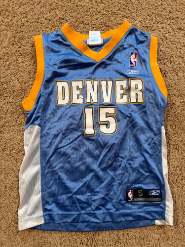 Vintage Reebok Denver Nuggets Carmelo Anthony #15 NBA Jersey – Size Small