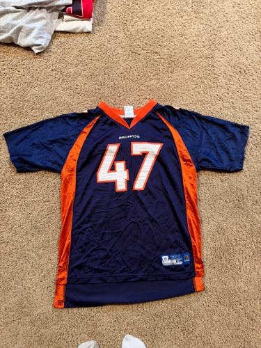 Vintage Reebok Denver Broncos John Lynch #47 NFL Jersey – Youth XL (18–20)