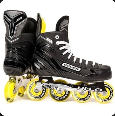 Black/Yellow 2024 Bauer Rs Hockey Skates Regular Width 12 (New)