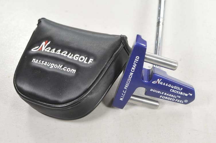 Nassau Crossbow Double Barrel 31.5" Putter RH Steel with Cover  #222542