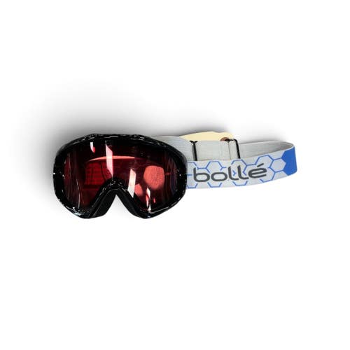 Used Bolle Snow Goggles Youth Black, Red Lens 11735-S000371222
