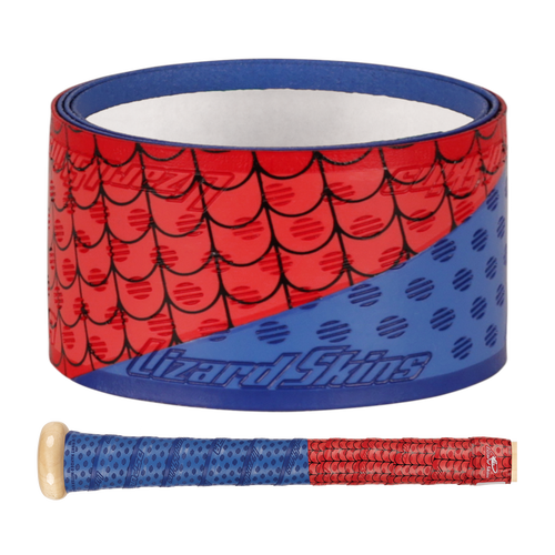 New Lizard Skins DSP Ultra Bat Grip 1.1mm FR Crawler Red/Blue Web Design 11735-LIZDSPUBB1FC