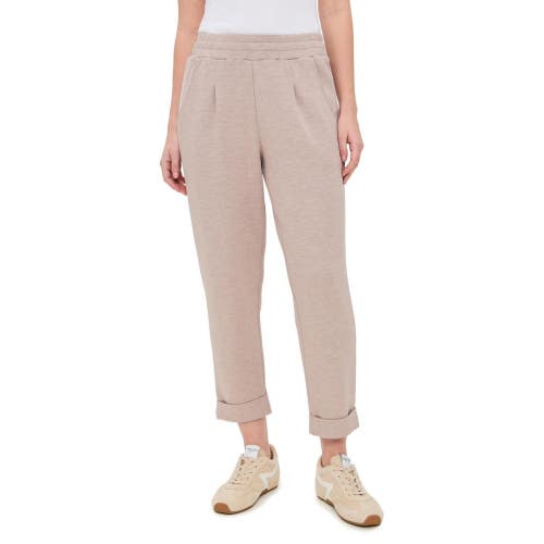 Varley The Rolled Cuff Pants Women's Small Taupe Marl Stretch Tapered Leg CLH101
