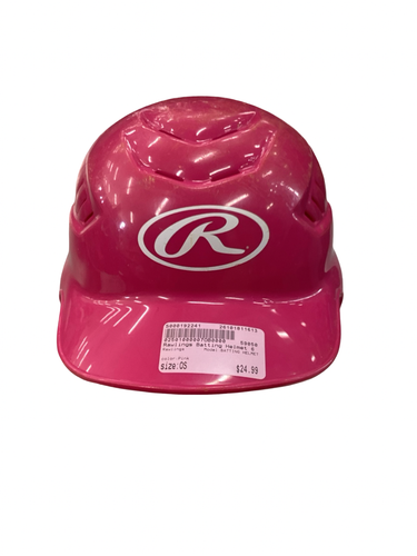 Used Rawlings BATTING HELMET Batting Helmet No Mask Pink One Size 11613-S000192241