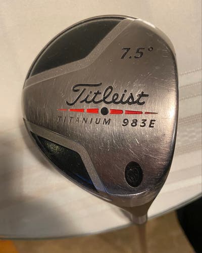 Titleist 983E Titanium Driver 7.5° Grafalloy ProLite X-Shaft Golf Pride Grip