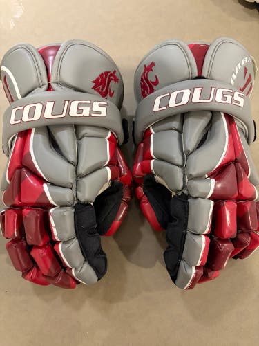 WSU Warrior Burn Lacrosse Gloves (Used)
