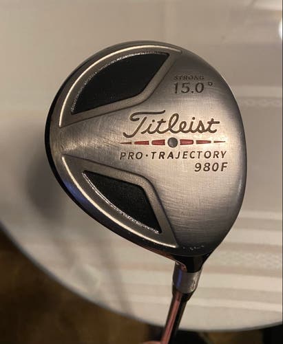 Titleist Pro-Trajectory 980F 15Deg Strong 3 Wood Dynamic Gold S300 Stiff Flex RH