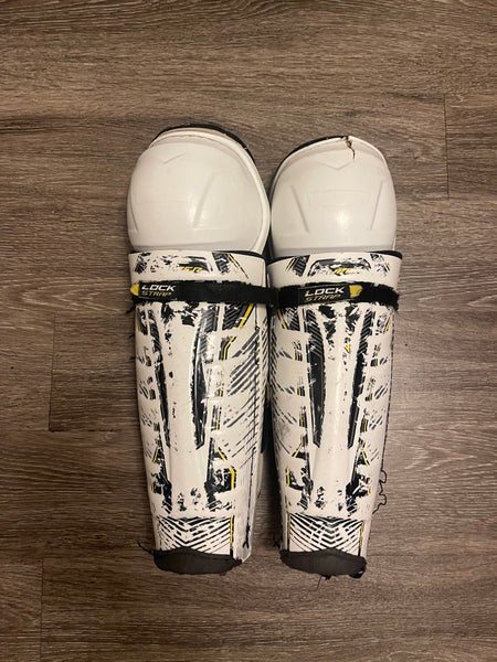 Senior CCM Super Tacks 14" Shin Pads (Used)