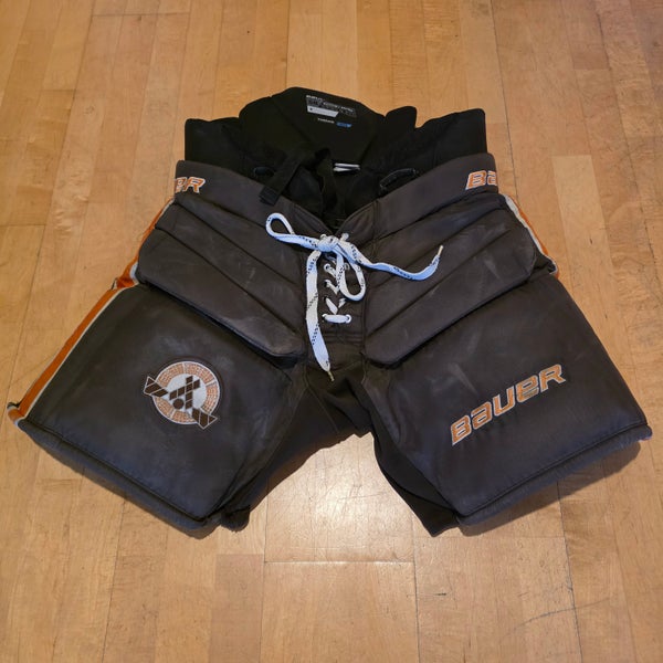 Bauer Custom Goal Pant (Medium)- Brown / Orange