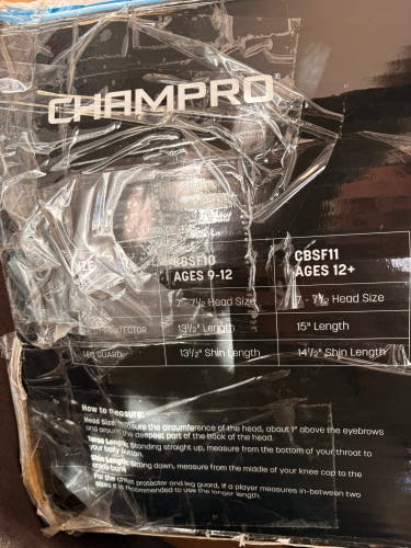 Youth Champro Catcher's Combo (Used)