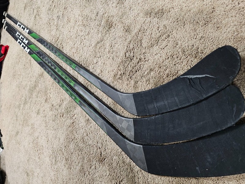 3x PACK MATHESON Penguins Game Used Sticks CCM Ribcore Trigger 4 PRO 95 flex LH