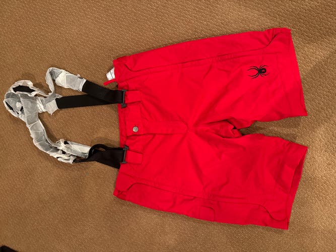 Red Medium Adult Unisex Spyder Shorts (New)