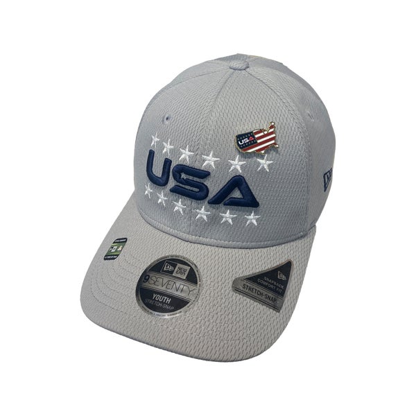 NEW 2025 New Era Ryder Cup 9Seventy Grey Youth Adjustable Snapback Hat