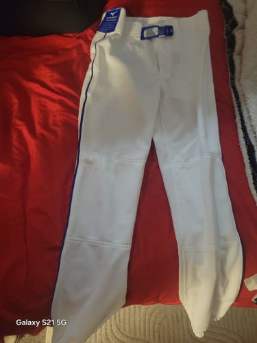 White Unisex XXL Youth Mizuno Game Pants (New)