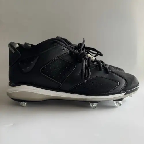 Air Jordan 6 Retro OG Men's 10 Black Detachable Football Cleats 317254-011 NEW
