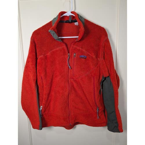 Patagonia R2 Regulator Fleece Jacket Mens Medium Red Full Zip Made in USA