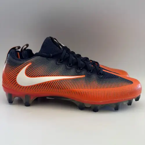 Nike Vapor Untouchable Pro PF Orange Navy Football Cleats 10 839924-810 New