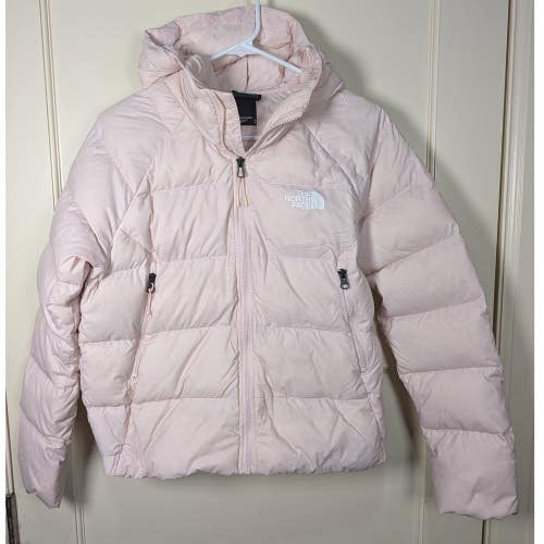 The North Face Womens Hyalite 550 Down Hooded Puffer Jacket Pink Size Medium