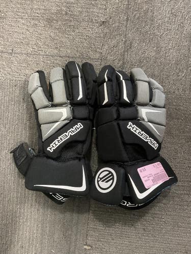 Used Maverik CHARGER Lacrosse Gloves Junior Black 13" 11614-S000246877
