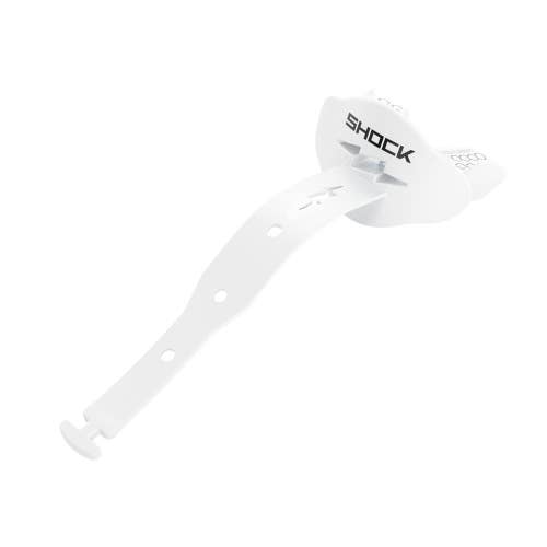 New Shock Doctor Bolt Airflow Lipguard Mouthguard with Strap White (WHT) 11735-SHDSD11260-90002