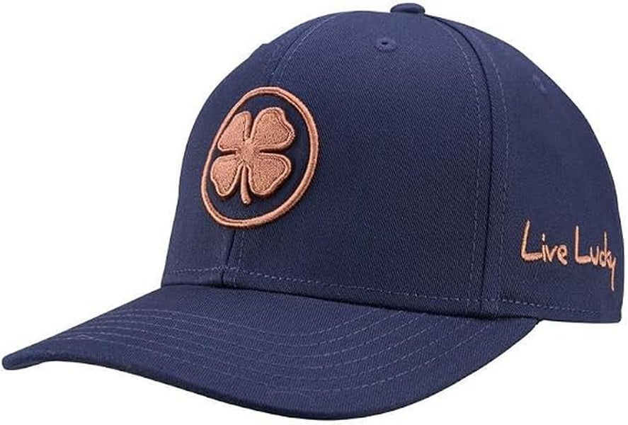 Black Clover Inner Luck 6 Hat (Navy/Brown, Adj) Live Lucky Golf Cap 2026 NEW
