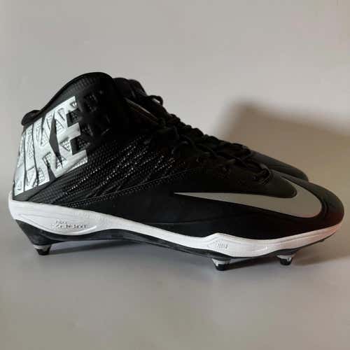 Nike Zoom Code Elite 3/4 D Football Cleats 13.5 Black 603369-002 New