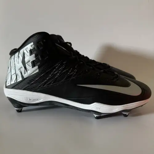 Nike Zoom Code Elite 3/4 D Football Cleats 13 Black Silver 603369-002 New